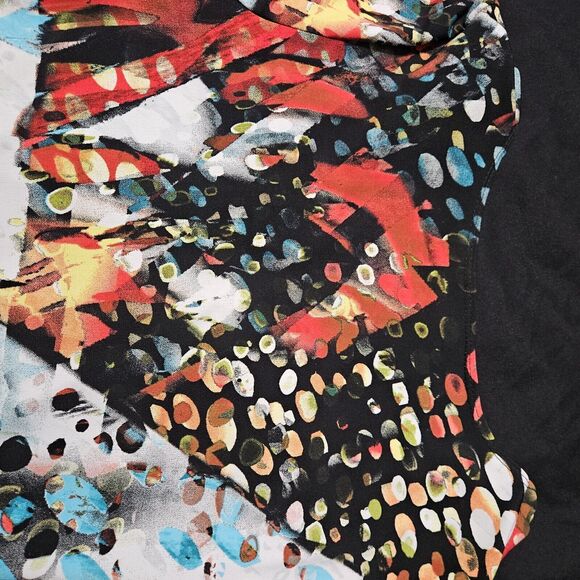 Libra Womens Blouse Multi-Color Size PS Polyester Blend Short Sleeve Stretch - Picture 12 of 16